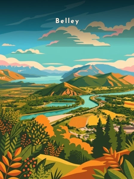 La vallée du Rhône et le Bugey — Pôdevache, visuel seul