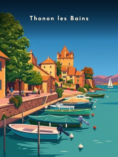Les barques au quai de Rives — Pôdevache, visuel seul