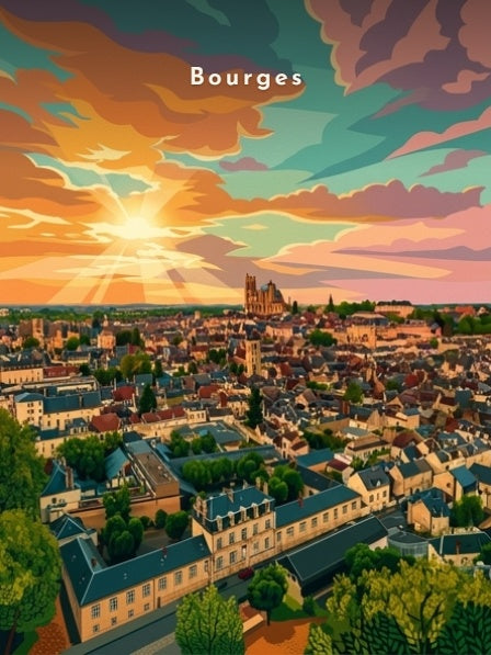 Cathédrale Saint-Étienne au couchant — Pôdevache, visuel seul