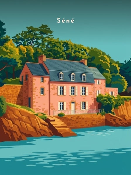La Maison rose sur le Golfe — Pôdevache, visuel seul