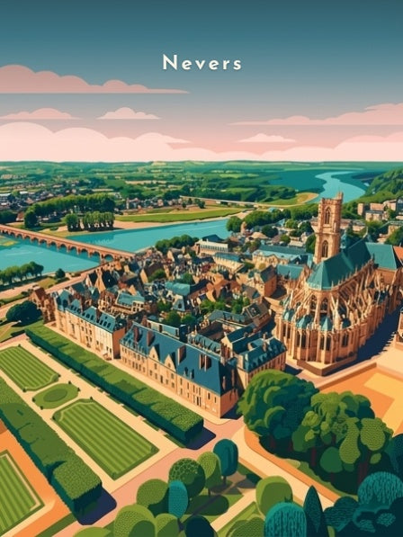 Cathédrale Saint-Cyr et la Loire — Pôdevache, visuel seul