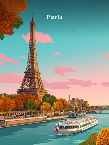 La tour Eiffel depuis la Seine — Pôdevache, visuel seul