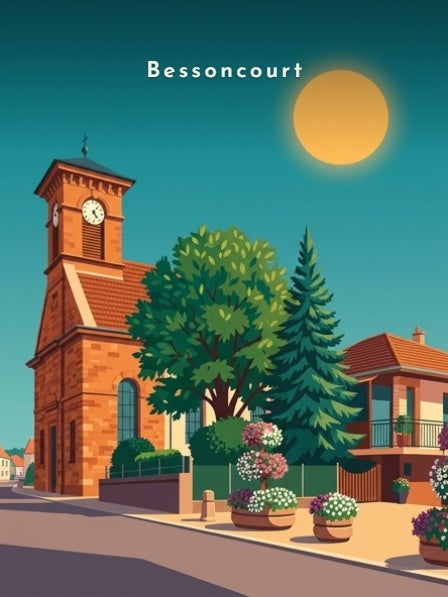 L'église Sainte-Suzanne depuis la rue — Pôdevache, visuel seul