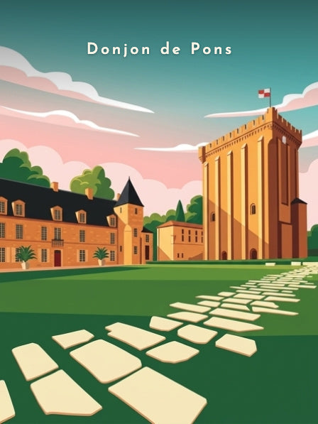 Donjon de Pons — Pôdevache, visuel seul