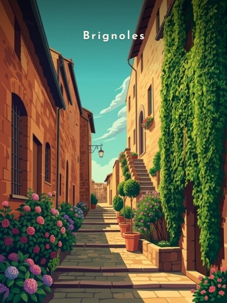 Ruelle fleurie de la vieille ville — Pôdevache, visuel seul