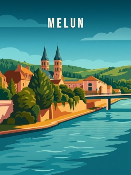 La Seine et la collégiale Notre-Dame — Pôdevache, visuel seul