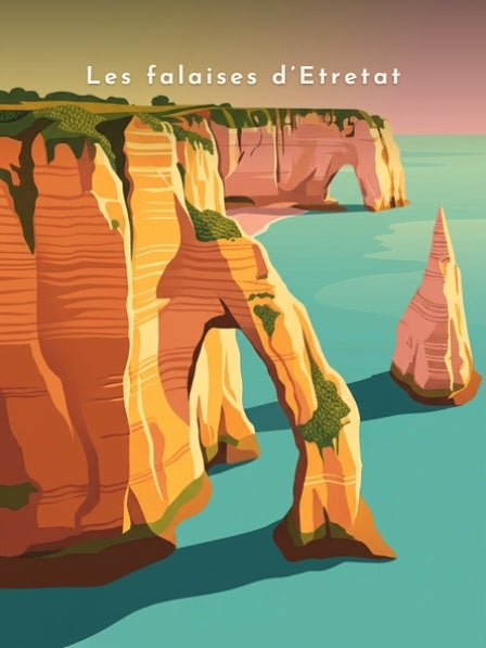 Les falaises d’Étretat — Pôdevache, visuel seul