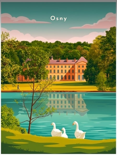 Les cygnes au château de Grouchy — Pôdevache, visuel seul