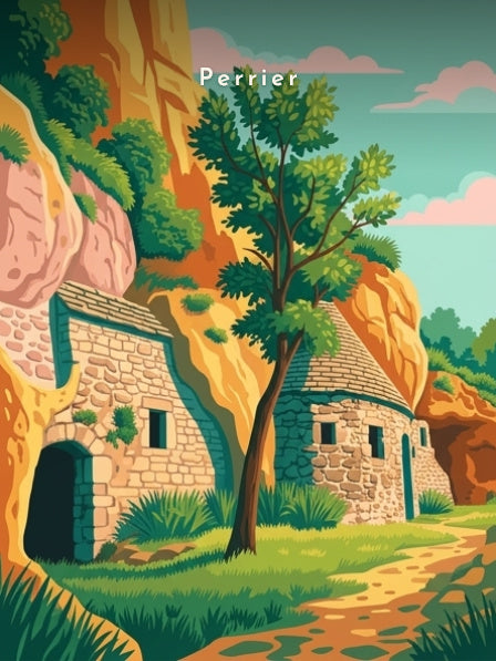 Site troglodytique des Roches — Pôdevache, visuel seul