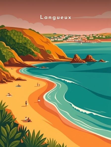 L'anse et les falaises — Pôdevache, visuel seul