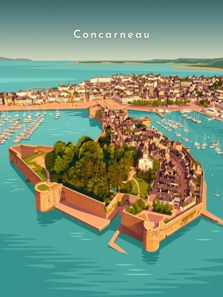 Vue aérienne de la Ville Close — Pôdevache, visuel seul