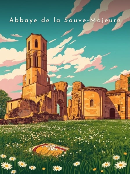Abbaye de la Sauve-Majeure — Pôdevache, visuel seul