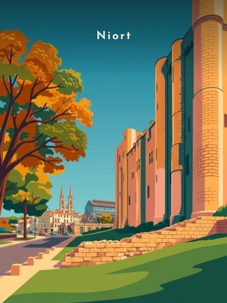 Le Donjon aux couleurs d'automne — Pôdevache, visuel seul