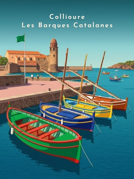 Collioure Les Barques Catalanes — Pôdevache, visuel seul