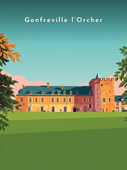 Façade du château d'Orcher — Pôdevache, visuel seul