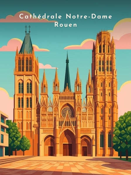Cathédrale Notre-Dame Rouen — Pôdevache, visuel seul