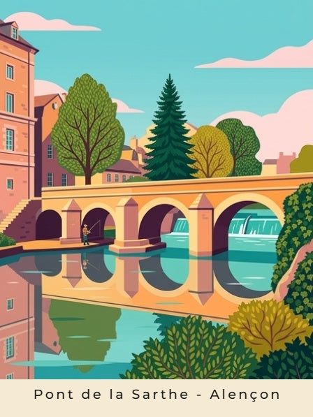Pont de la Sarthe - Alençon — Pôdevache, visuel seul