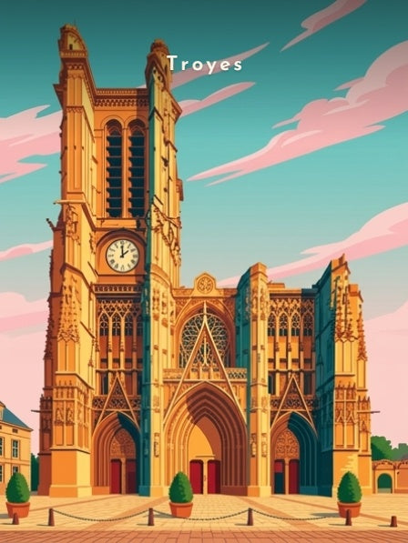 La cathédrale depuis le parvis — Pôdevache, visuel seul
