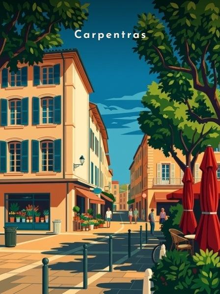 Rue piétonne du centre ancien — Pôdevache, visuel seul