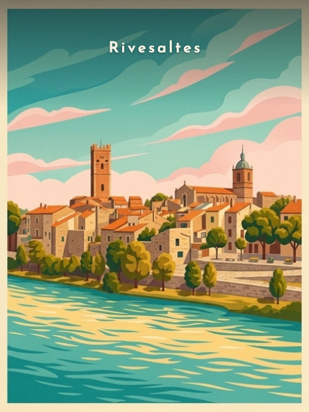 L'église Saint-André depuis l'Agly — Pôdevache, visuel seul