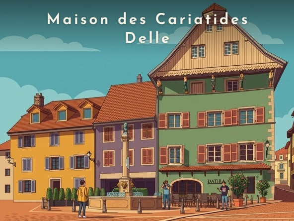 Maison des Cariatides Delle — Pôdevache, visuel seul