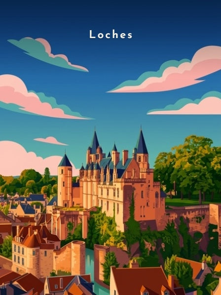 Le Logis royal et les toits de la ville — Pôdevache, visuel seul