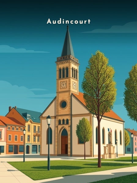 Le Temple protestant — Pôdevache, visuel seul