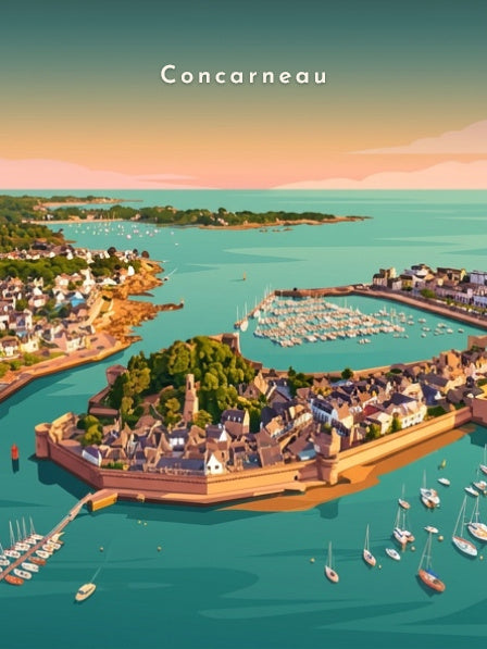 La Ville Close au couchant — Pôdevache, visuel seul