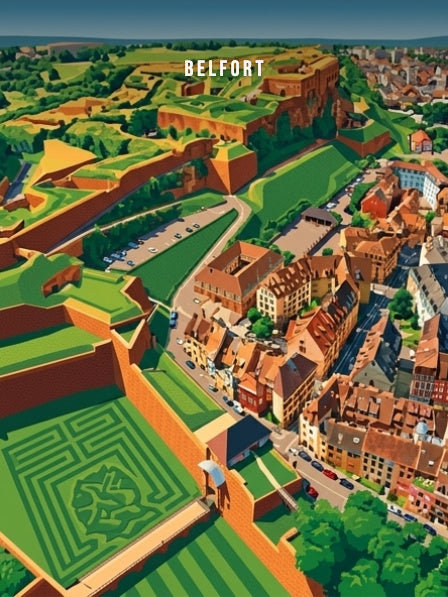 La Citadelle et la vieille ville — Pôdevache, visuel seul