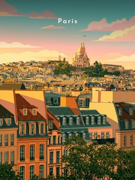Le Sacré-Cœur depuis les toits — Pôdevache, visuel seul