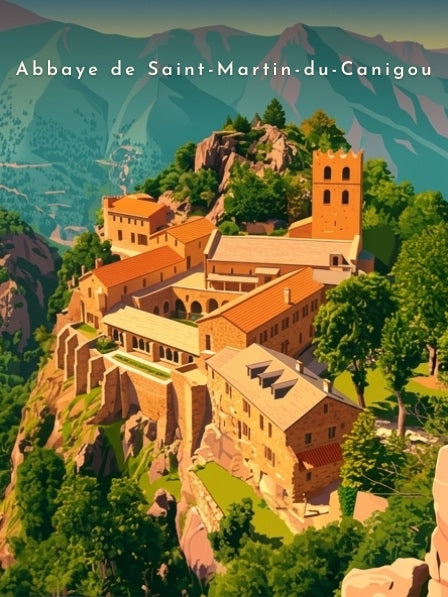 Abbaye de Saint-Martin-du-Canigou — Pôdevache, visuel seul