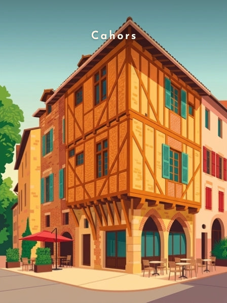 Maison médiévale à pans de bois — Pôdevache, visuel seul