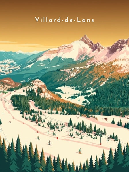 Le domaine skiable — Pôdevache, visuel seul