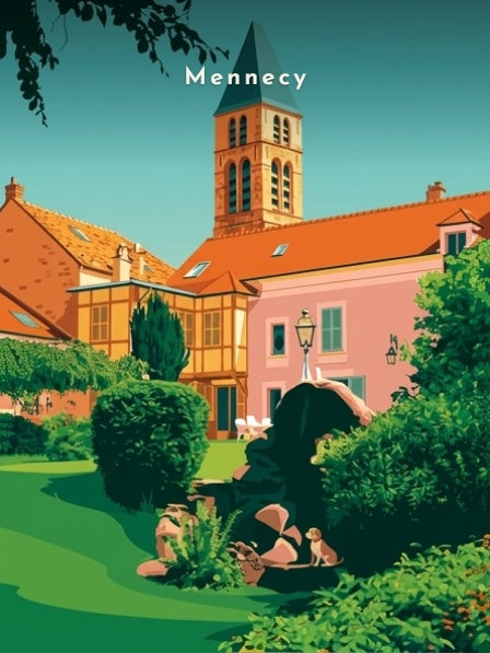L'église Saint-Pierre depuis le jardin — Pôdevache, visuel seul
