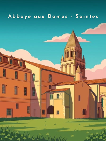 Abbaye aux Dames - Saintes — Pôdevache, visuel seul