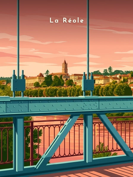 Vue depuis le pont suspendu — Pôdevache, visuel seul
