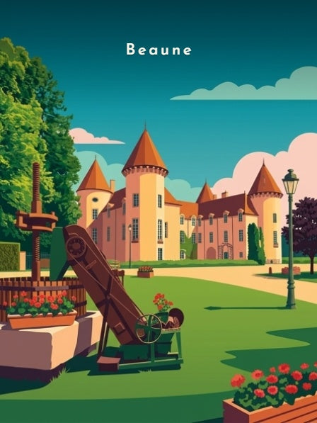 Pressoir ancien devant le château — Pôdevache, visuel seul