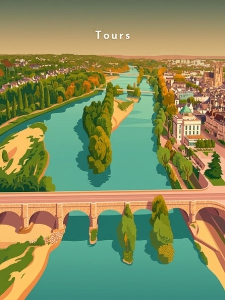 La Loire et le pont Wilson — Pôdevache, visuel seul