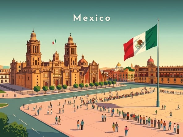 Le Zócalo et la cathédrale — Pôdevache, visuel seul