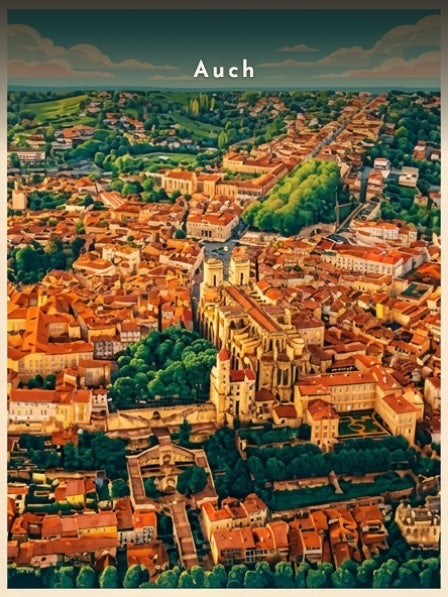 Cathédrale Sainte-Marie et haute ville — Pôdevache, visuel seul