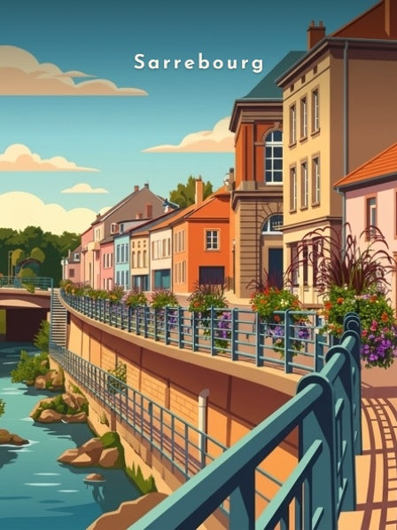 Les berges de la Sarre — Pôdevache, visuel seul