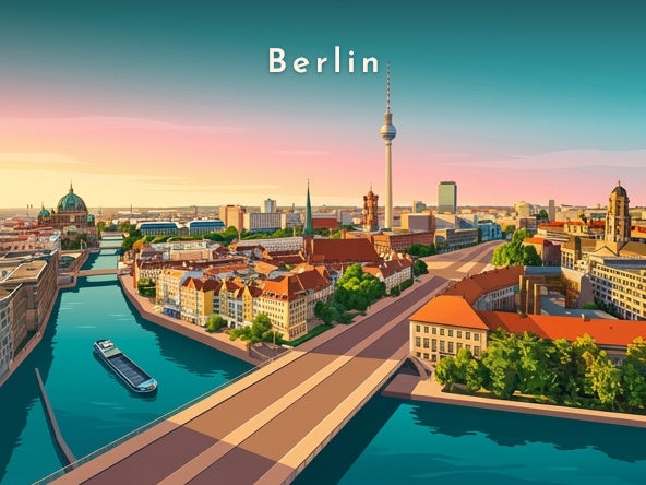Le Nikolaiviertel et la Spree — Pôdevache, visuel seul