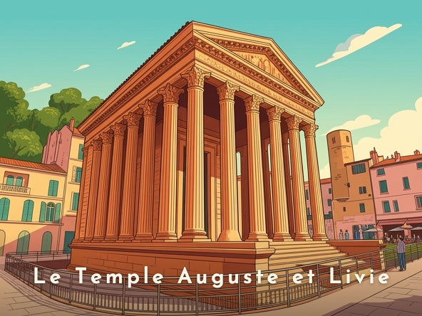 Le Temple Auguste et Livie — Pôdevache, visuel seul