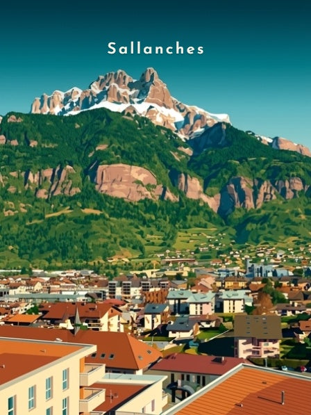 Panorama sur les Aravis — Pôdevache, visuel seul