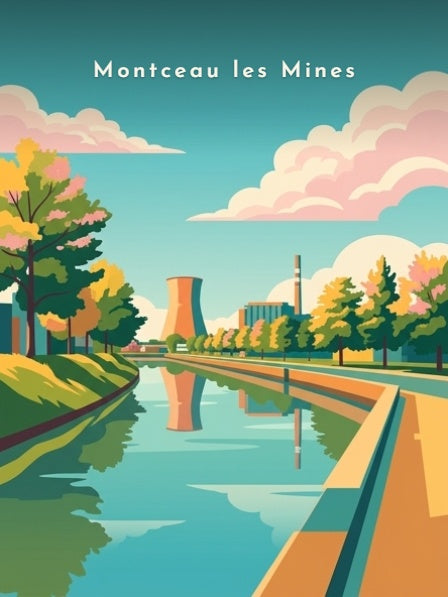 Le canal et la centrale Lucy — Pôdevache, visuel seul