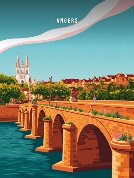 Le pont de Verdun et la cathédrale — Pôdevache, visuel seul