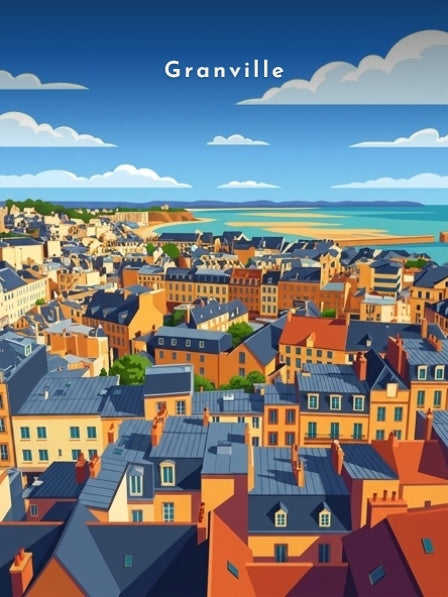 Vue sur les toits et la baie — Pôdevache, visuel seul