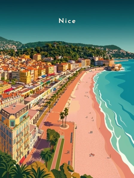 La Baie des Anges et la colline du Château — Pôdevache, visuel seul