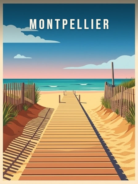 Accès à la plage par les dunes — Pôdevache, visuel seul