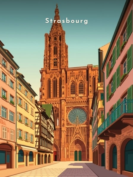 La cathédrale depuis la rue Mercière — Pôdevache, visuel seul